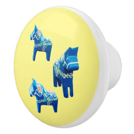 Svenska hästar keramiska knop knopp