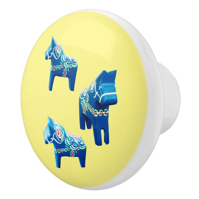 Svenska hästar keramiska knop knopp (Höger)