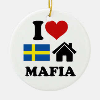 Svenska House Music Julgransprydnad Keramik