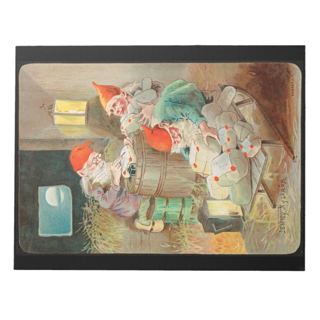 Svenska jultomten (av Jenny Nyström) Anteckningsblock (Framsida)