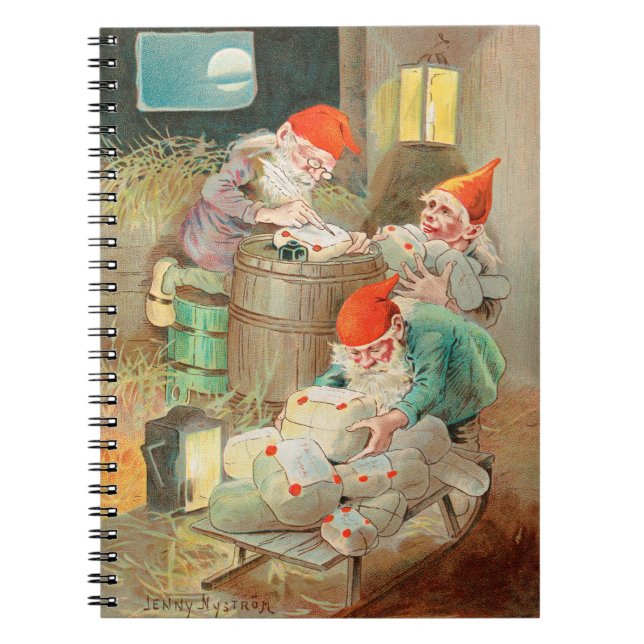 Svenska jultomten (av Jenny Nyström) Anteckningsbok (Framsidan)