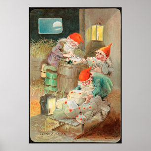 Svenska jultomten (av Jenny Nyström) Poster