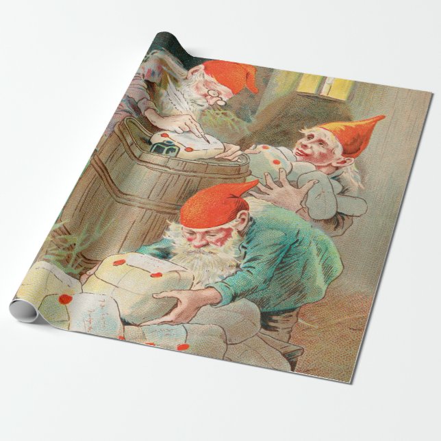 Svenska jultomten (av Jenny Nyström) Presentpapper (Utrullad)