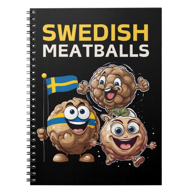 Svenska köttbollar anteckningsbok (Framsidan)