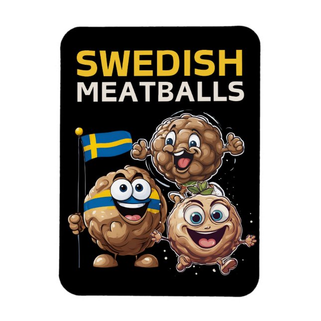 Svenska köttbollar magnet (Vertikal)