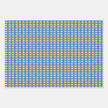 Svenska krona i blått och gult