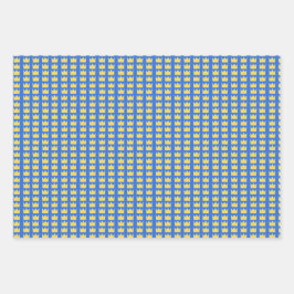 Svenska krona i blått och gult