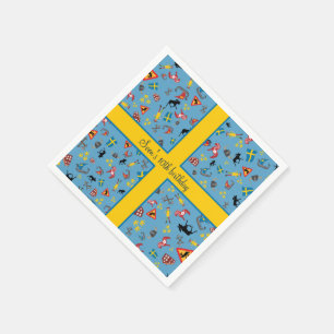 Svenska kulturföremål med flagga pappersservett