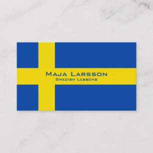 Svenska kurser/svensk lärare visitkort