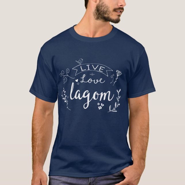 Svenska Lagom: A Cute Swedish Manar Shirt T (Framsida)