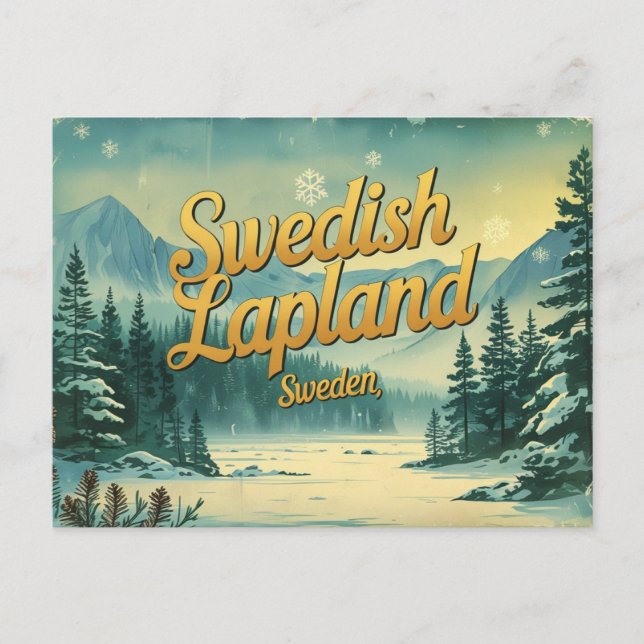 Svenska Lappland - Arktiska underlandet Vykort (Framsida)
