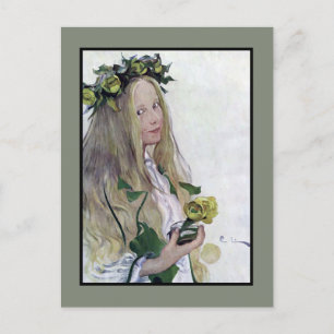 Svenska Lucia Girl Vykort