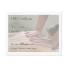 Svenska massage Photo - Back - Gift Certificate