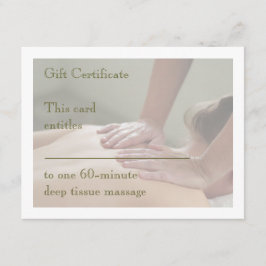 Svenska massage Photo - Back - Gift Certificate
