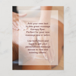 Svenska massagefoto flygblad