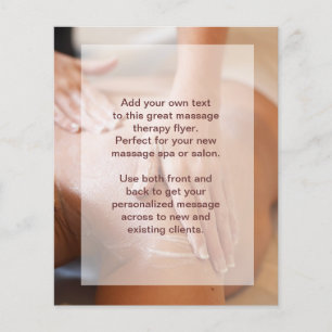 Svenska massagefoto flygblad