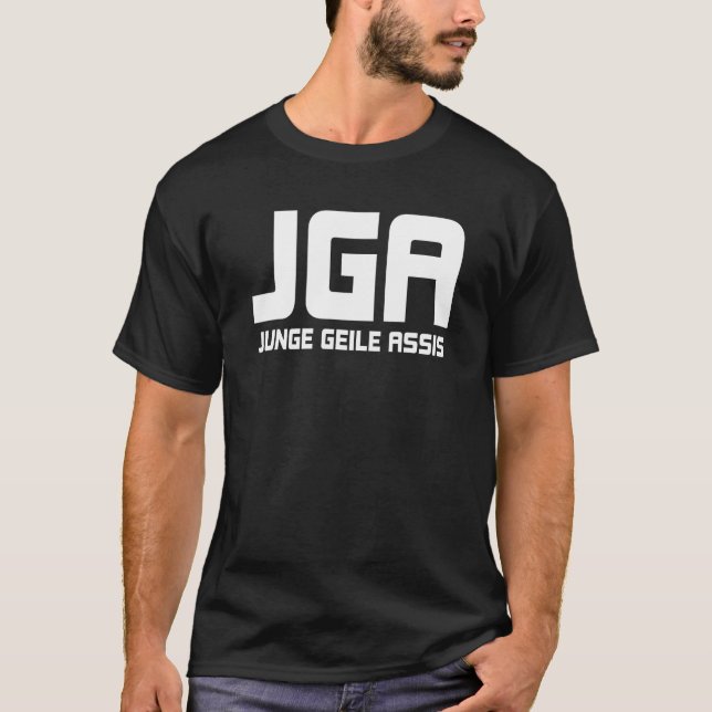 Svenska möhippa säger JGA kille cool Assis T Shirt (Framsida)