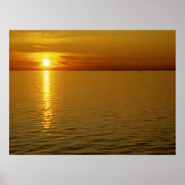 Svenska öarna Sunset. Poster (Framsidan)