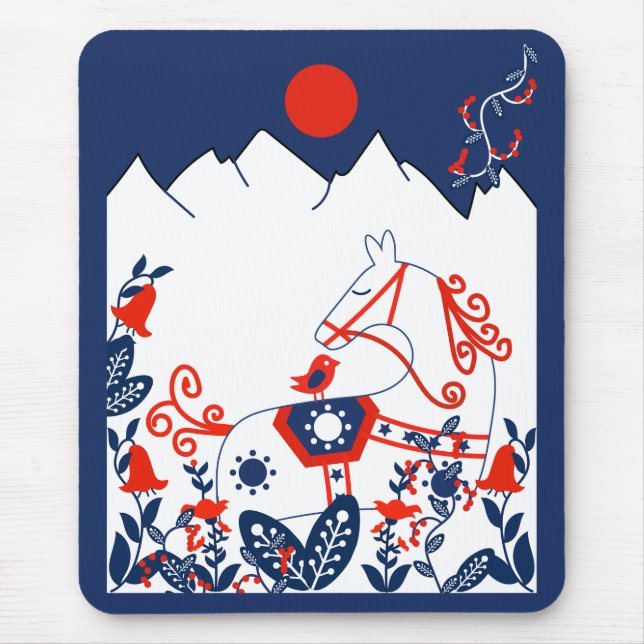 Svenska och Avsluta folkkonstgåvor Musmatta (Framsidan)