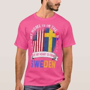 Svenska Patriot Heart kommer från Sverige Flagga T Shirt