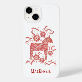 Svenska Personligen Dala Horse Red & White