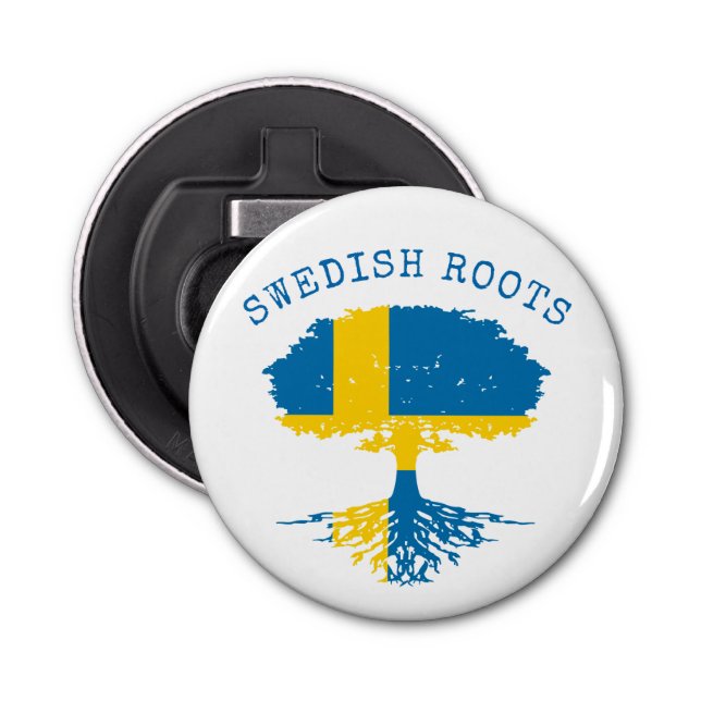 Svenska Roots Flagga Flasköppnare (Framsidan)