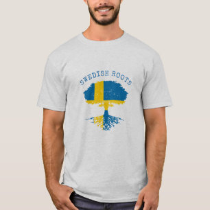 Svenska Roots Flagga T Shirt
