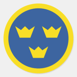 Svenska Roundel-dekaldek Runt Klistermärke