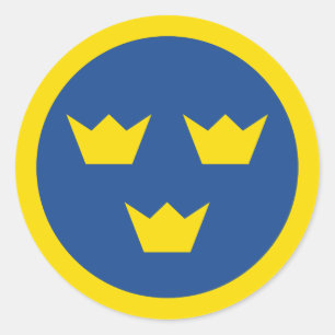 Svenska Roundel-dekaldek Runt Klistermärke