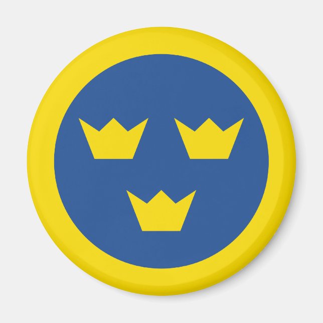 Svenska Roundel Magnet (Framsidan)