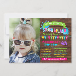 Svenska Shock rosa-fotot för sommarbasbilder Inbjudningar