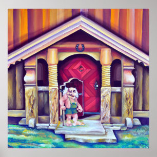 Svenska Skandinaviska sjöfärgen Troll Poster