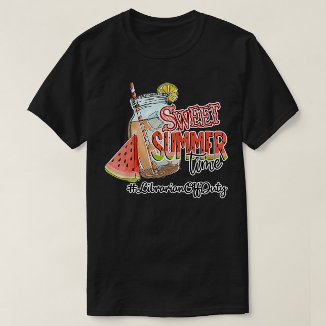 Svenska sommartidsläraren av tjänst förra dagen t shirt (Design framsida)
