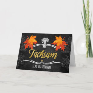 Svenska Thanksgivingen tacksam Belssings Chalk Helgkort