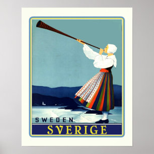 Svenska Travel Sverige Poster