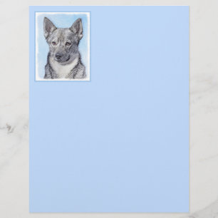 Svenska Vallhund Painting - Cute Original Hund Art