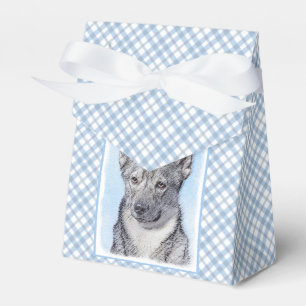 Svenska Vallhund Painting - Cute Original Hund Art Presentaskar
