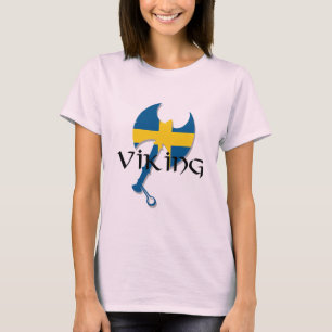 Svenska Viking flagga Ax of Sverige Tee Shirt