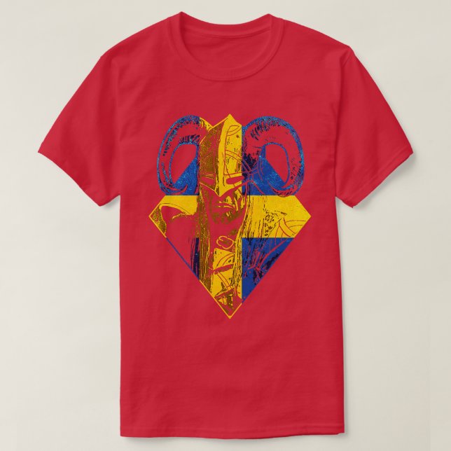 Svenska Viking Warrior 7 T Shirt (Design framsida)