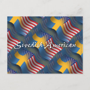 Svenska Wave-Flagga Vykort