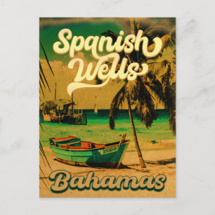 Svenska Wells-ön Bahamas Souvenirs 60 Vykort