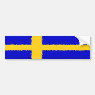 Svenskflagga Bildekal