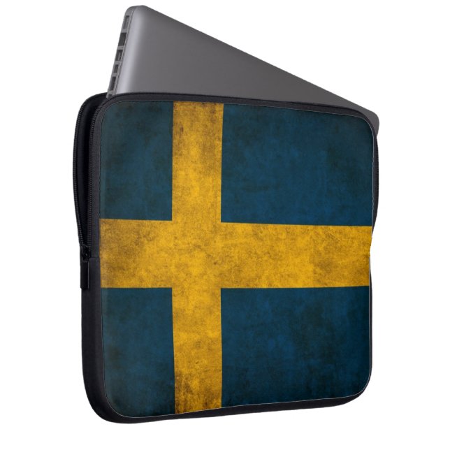 svenskflagga laptop sleeve (Framsidan Höger)