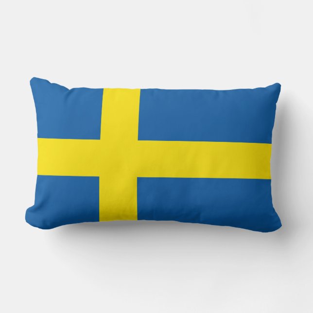 Svenskflagga Lumbarkudde (Framsida)