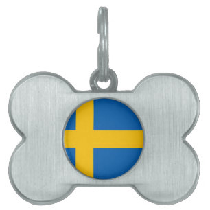 Svenskflagga Namnbricka Husdjur