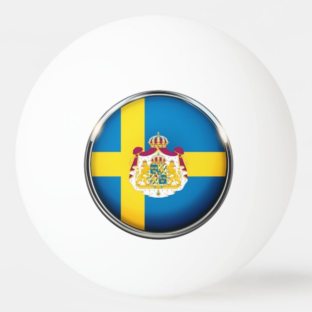 Svenskflagga Pingisboll (Framsidan)