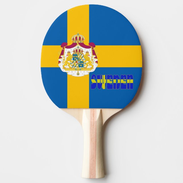 Svenskflagga Pingisracket (Framsidan)