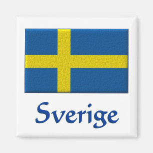 Svenskflagga Sverige Magnet