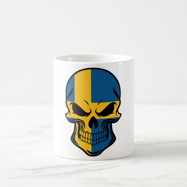 Svenskflaggaskalle Kaffemugg (Center)