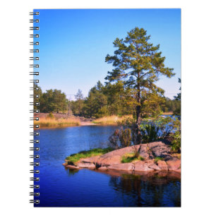 Svenskt landskap,foto anteckningsbok
